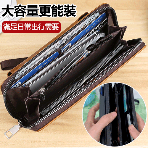 【買一送一】復古多功能錢包,可放手機,鑰匙,錢卡,精選頭層牛皮,耐磨耐用。 【買一送一】復古多功能錢包,可放手機,鑰匙,錢卡,精選頭層牛皮,耐磨耐用。